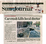 Sun Journal (Lewiston. ME) article on Cam’s car crash