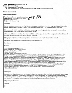 Condolence emails from the Doctors Without Borders and the Mzimba Team