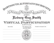 Virtual Participation Certificate